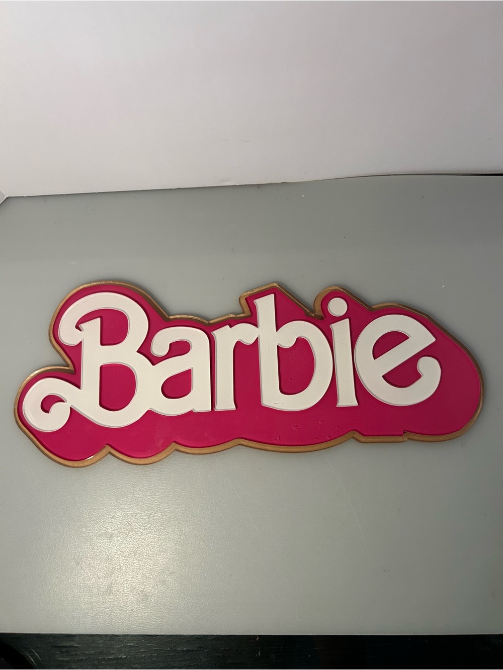 Barbie Logo Sign - Pink and White